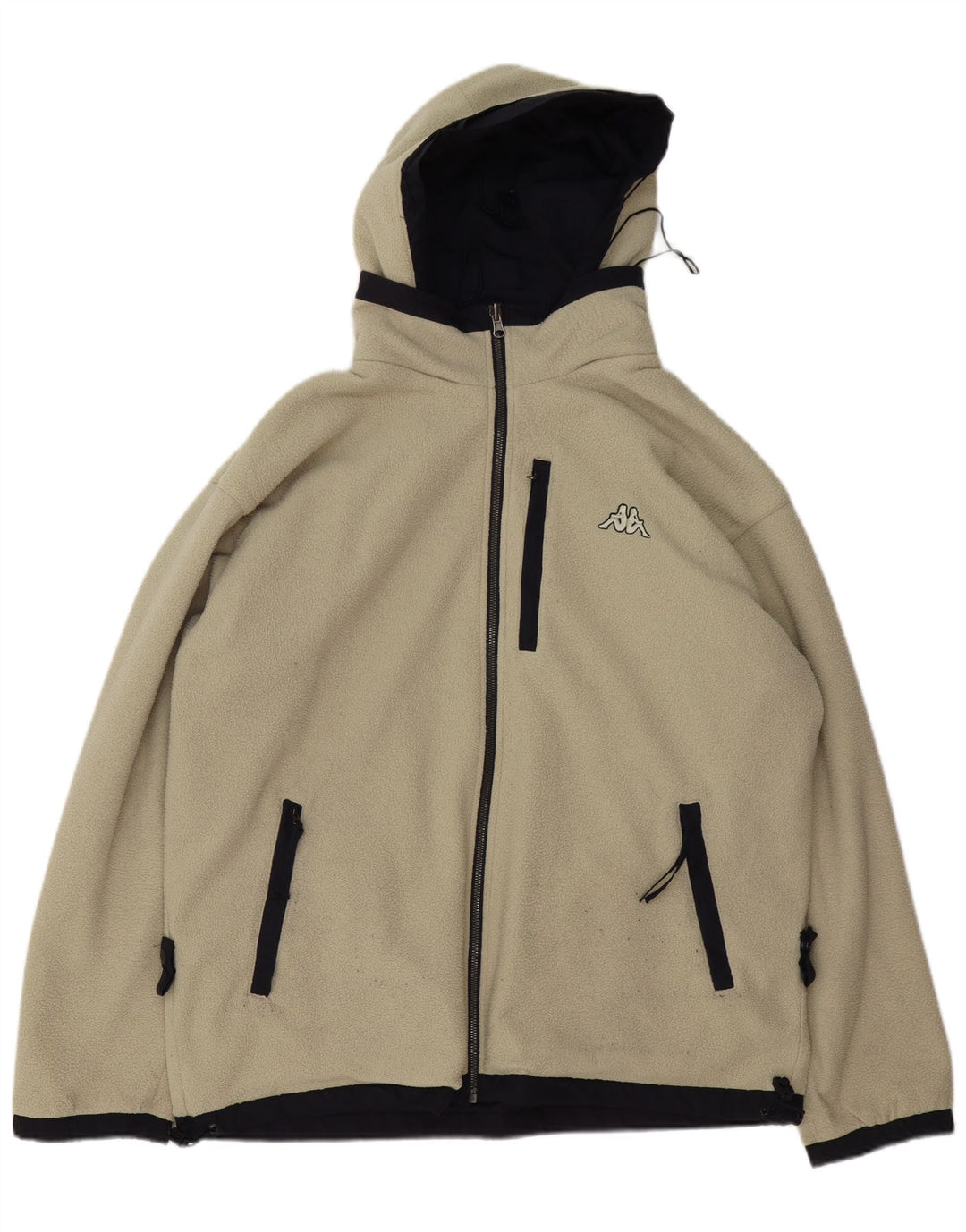 Kappa Herre Hætte Vendbar Jakke UK 40 Large Navy Blue