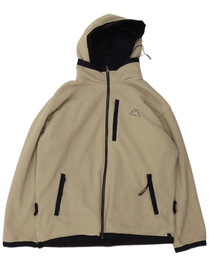 Kappa Herre Hætte Vendbar Jakke UK 40 Large Navy Blue