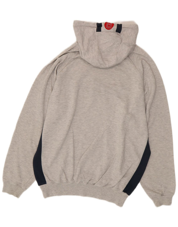 Reebok Herre grafisk hættetrøje Jumper Stor Grå Colourblock Bomuld