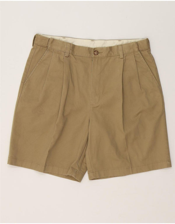 L.L.Bean Herre Pegged Chino Shorts W35 Large Khaki Bomuld