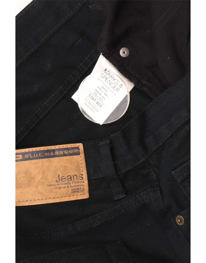 Marks & Spencer Straight Jeans til mænd W40 L31 Marineblå bomuld