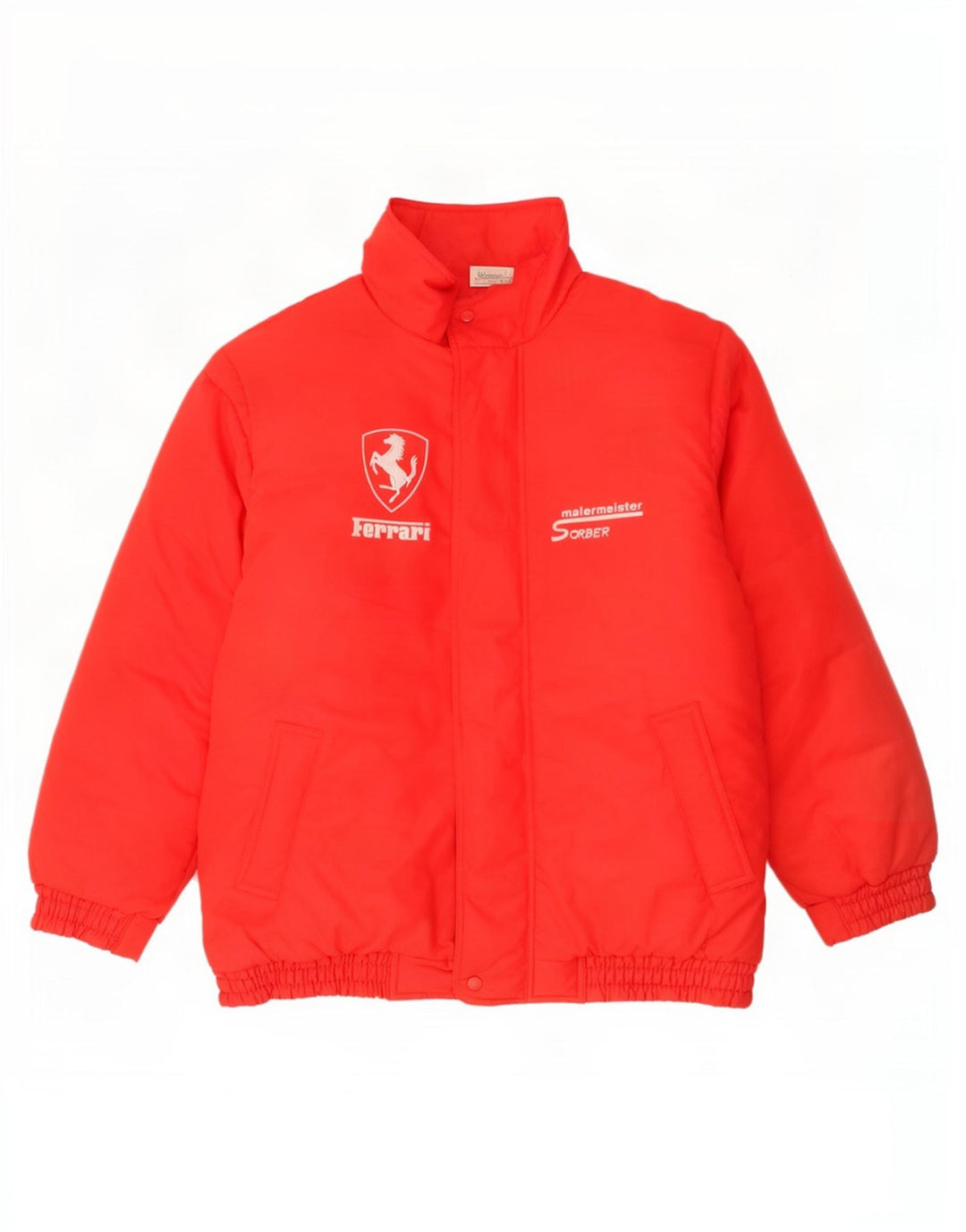 Ferrari Herre Windbreaker Jacket UK 42 XL Rød Polyester