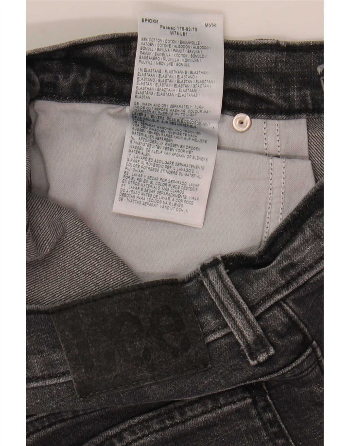 Lee Herre Rider Slim Jeans W29 L29 Grå Bomuld