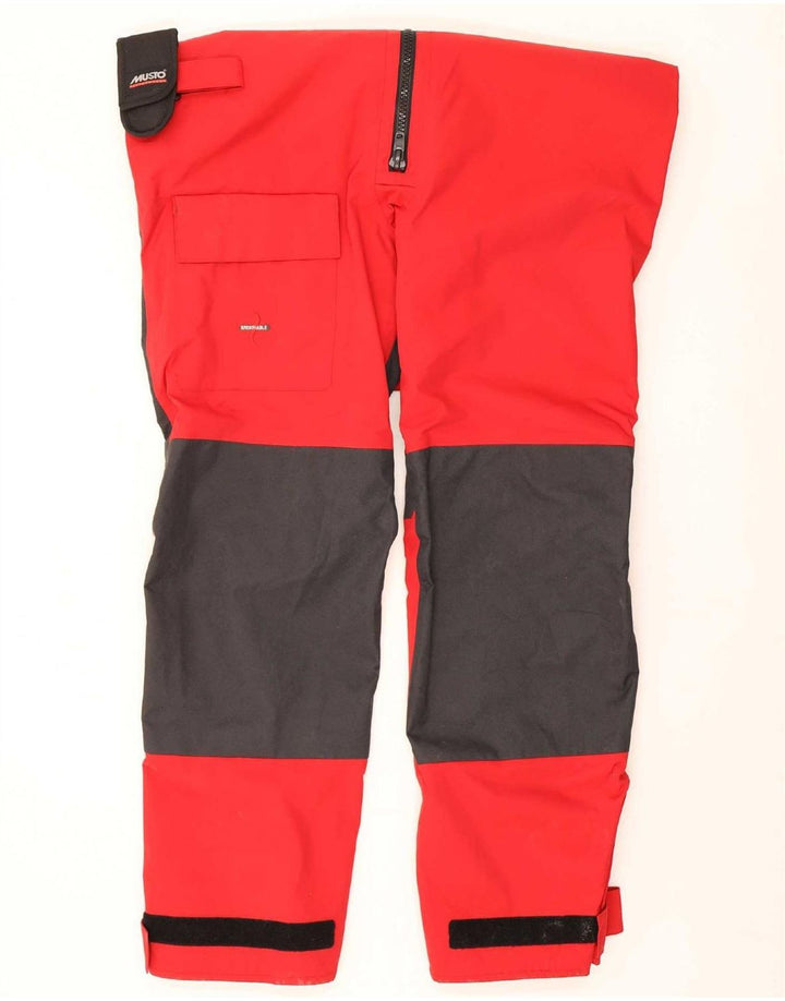 Musto Herre Performance Dungarees Skibukser XL Rød Colourblock Nylon