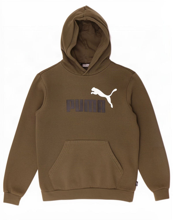 Puma drenge grafisk hættetrøje 13-14 år Khaki