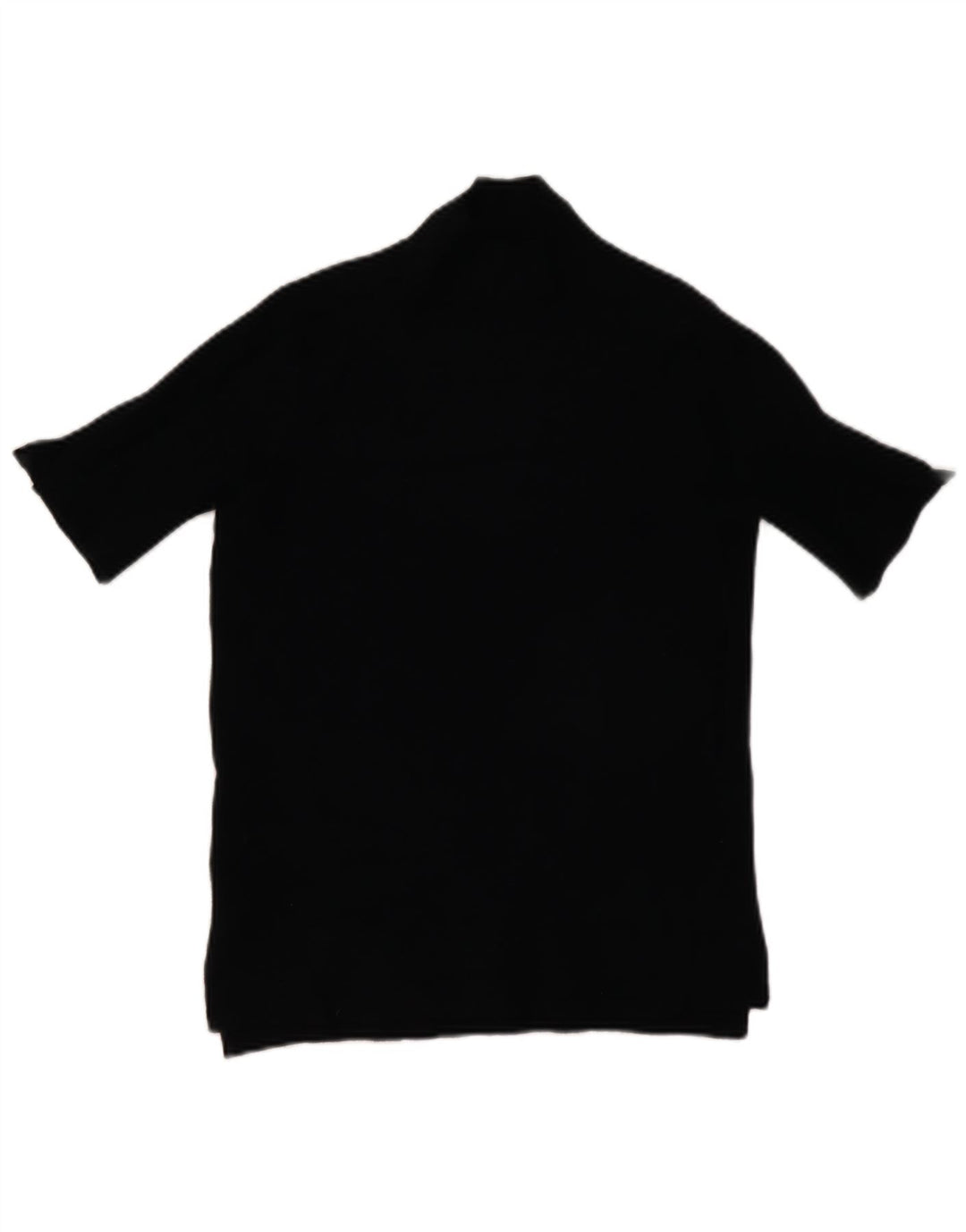 Zara strikket top med korte ærmer til kvinder UK 12 Medium Black Viscose