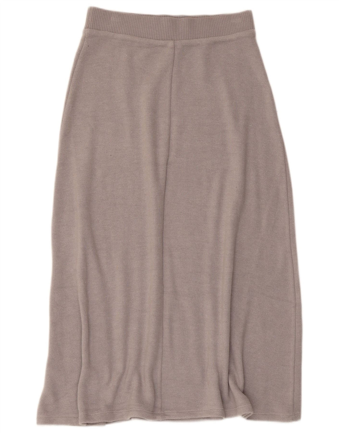 Zara Dame Strik Flared Skirt Small W26 Grå Viscose