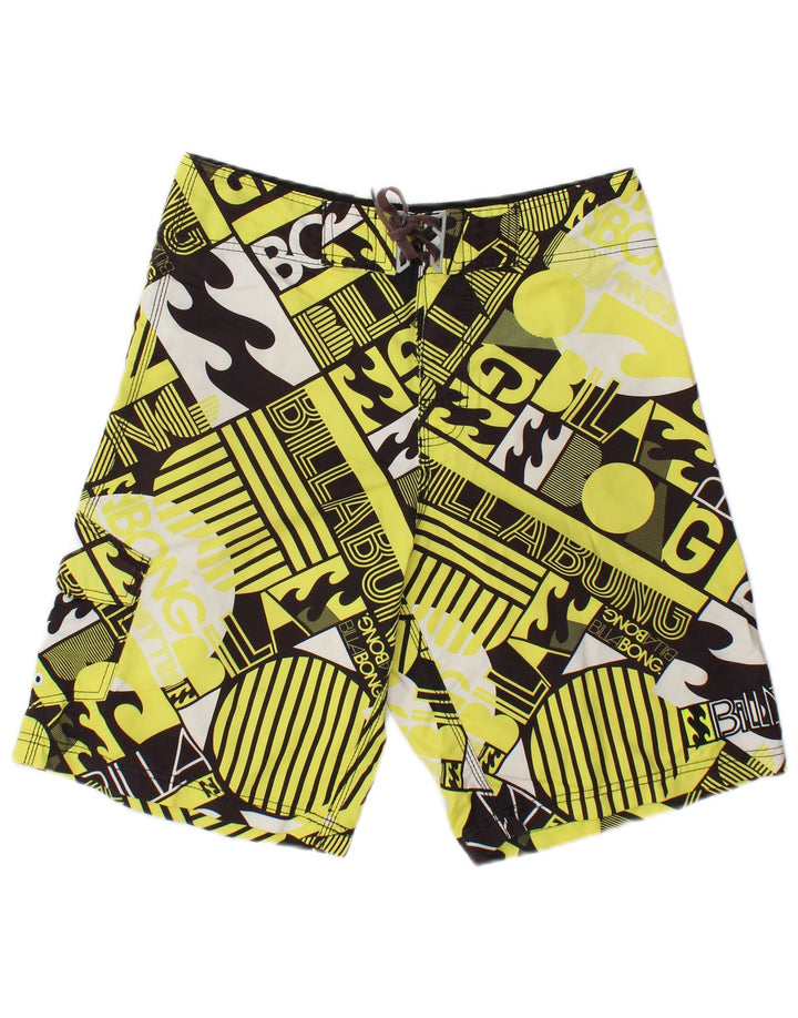 Billabong Herre grafiske svømmeshorts Medium Gul Geometrisk Polyester