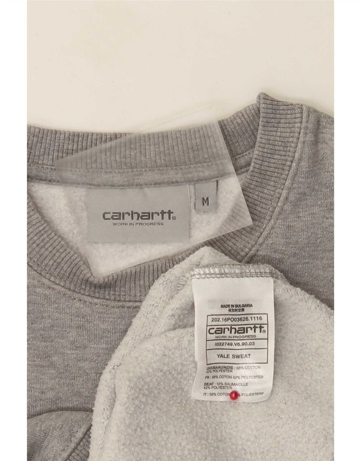 Carhartt Herre Grafisk Regular Fit Sweatshirt Jumper Medium Grå Bomuld