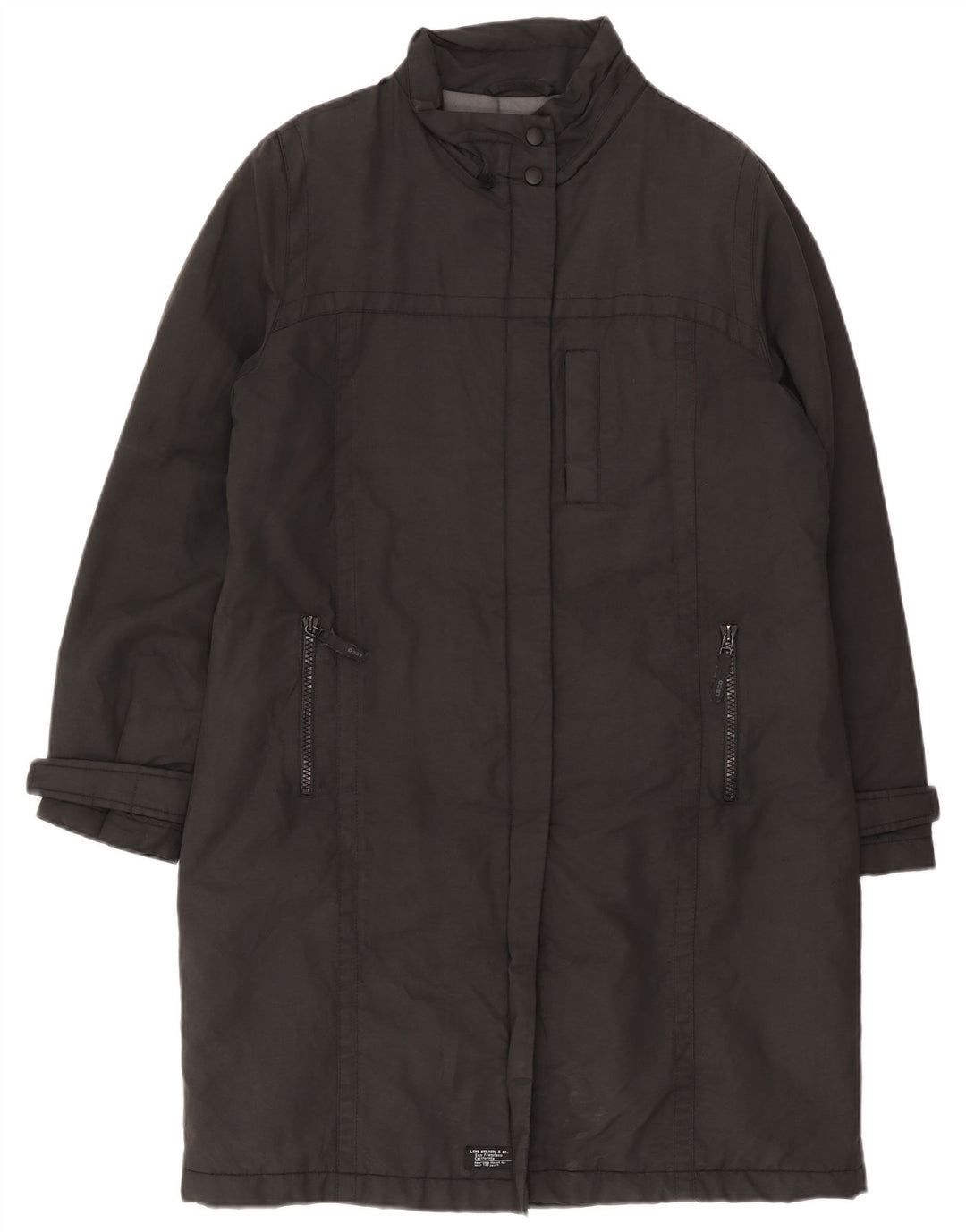 Levi's Dame Windbreaker Coat UK 18 XL Grå Bomuld