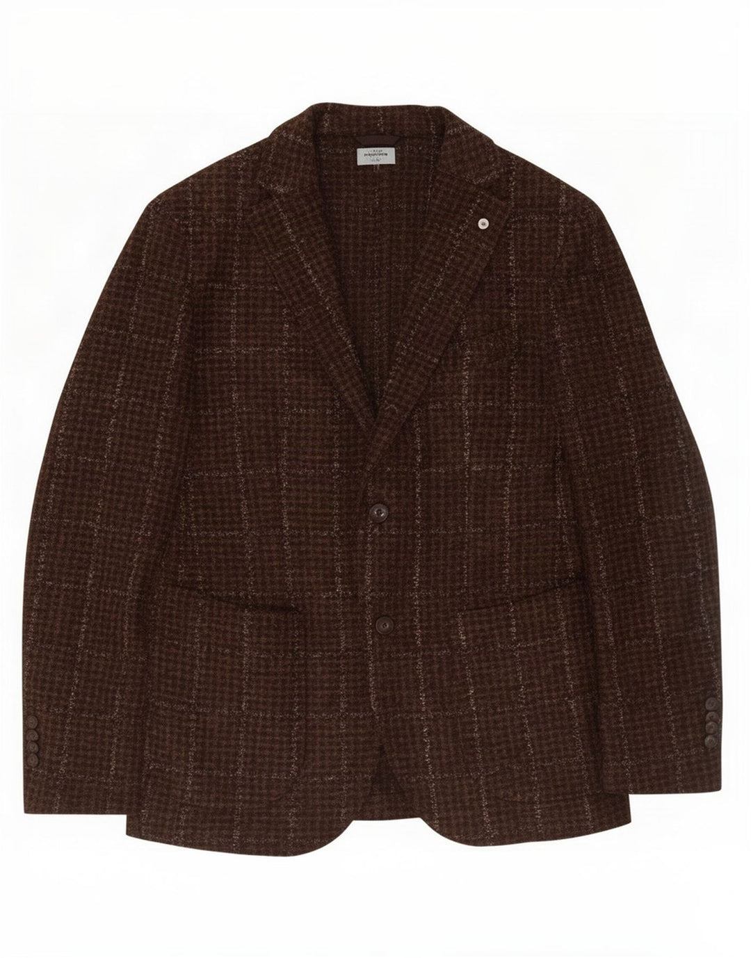 Dandy Herre Limited Edition Knit Blazer Jacket IT 50 Large Khaki Check