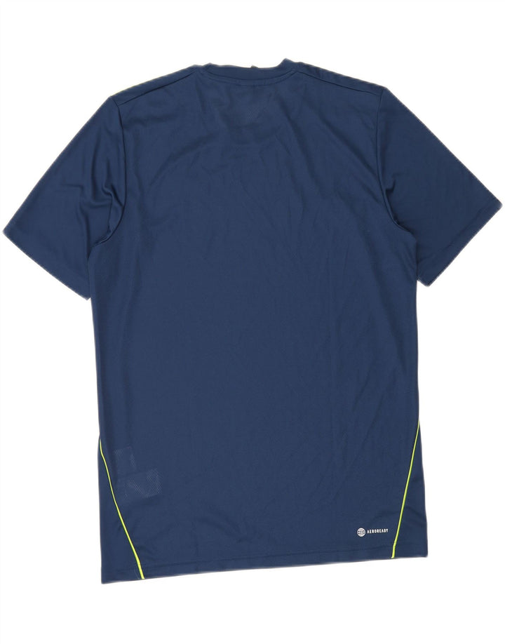 Adidas Aeroready T-shirt top til mænd, lille marineblå polyester