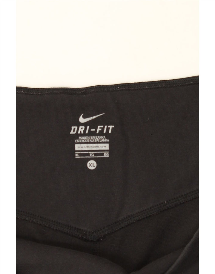 NIKE Womens Dri Fit Tracksuit Trousers XL  Black Cotton Vintage Nike and Second-Hand Nike from Messina Hembry 