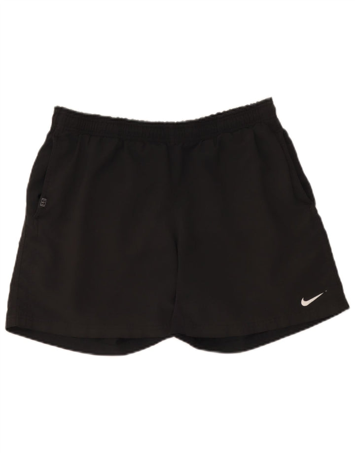 Nike Herre Dri Fit sportsshorts, store sorte polyester