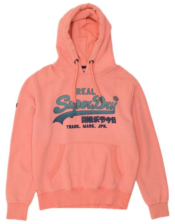 SUPERDRY Grafisk hættetrøje til mænd Large Pink Bomuld