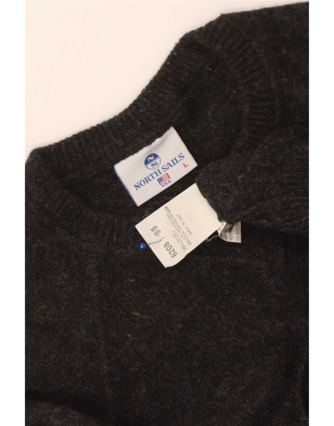 North Sails Herre Crew Neck Jumper Sweater Stor Grå Uld