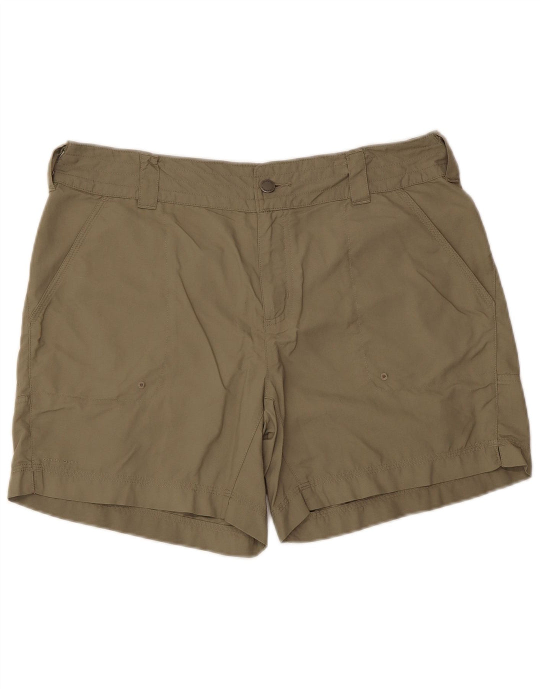 COLUMBIA Titanium Chino Shorts til kvinder US 12 Large W36 Khaki Nylon