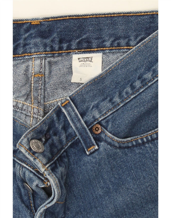 LEVI'S Womens Denim Shorts US 5 Medium W28 Blue Cotton Vintage Levi's and Second-Hand Levi's from Messina Hembry 