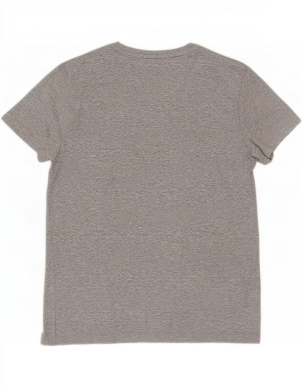 Tommy Hilfiger Herre Slim Fit T-shirt Top Medium Grå Colourblock Bomuld