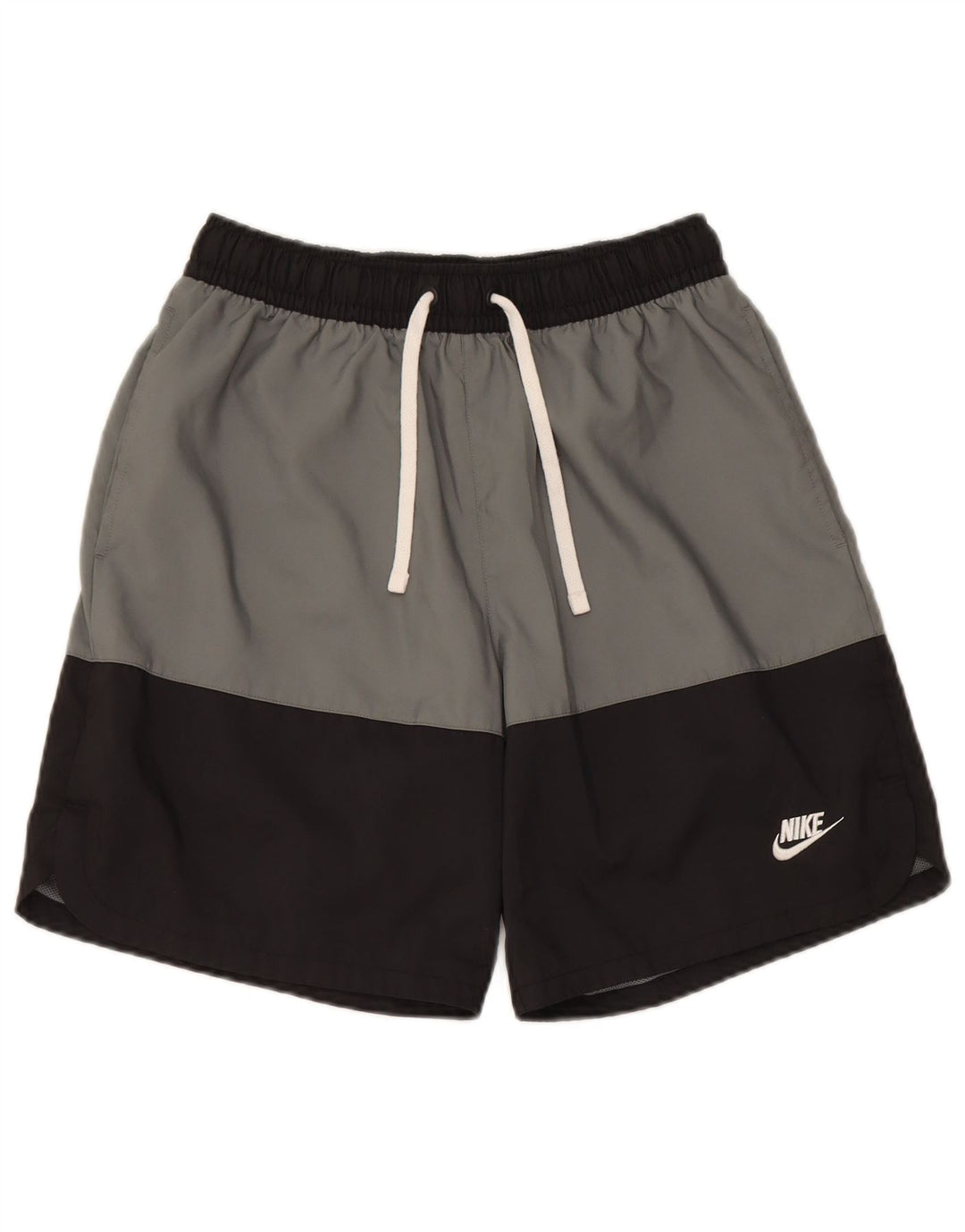 NIKE Mens Sport Shorts Small  Grey Colourblock Polyester