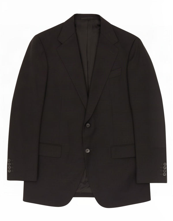 Trussardi Herre 2-knaps blazerjakke IT 52 XL Sort Uld