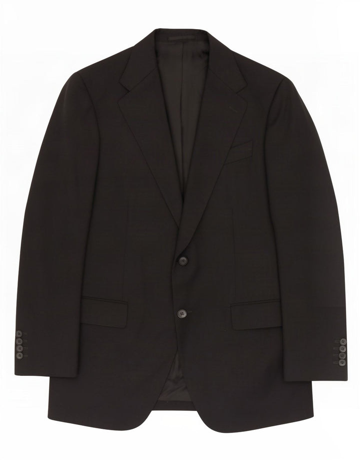 Trussardi Herre 2-knaps blazerjakke IT 52 XL Sort Uld