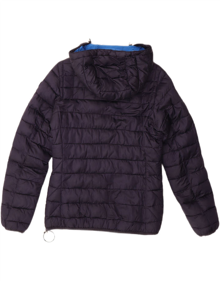 NAPAPIJRI Mens Hooded Padded Jacket UK 38 Medium Navy Blue Polyamide