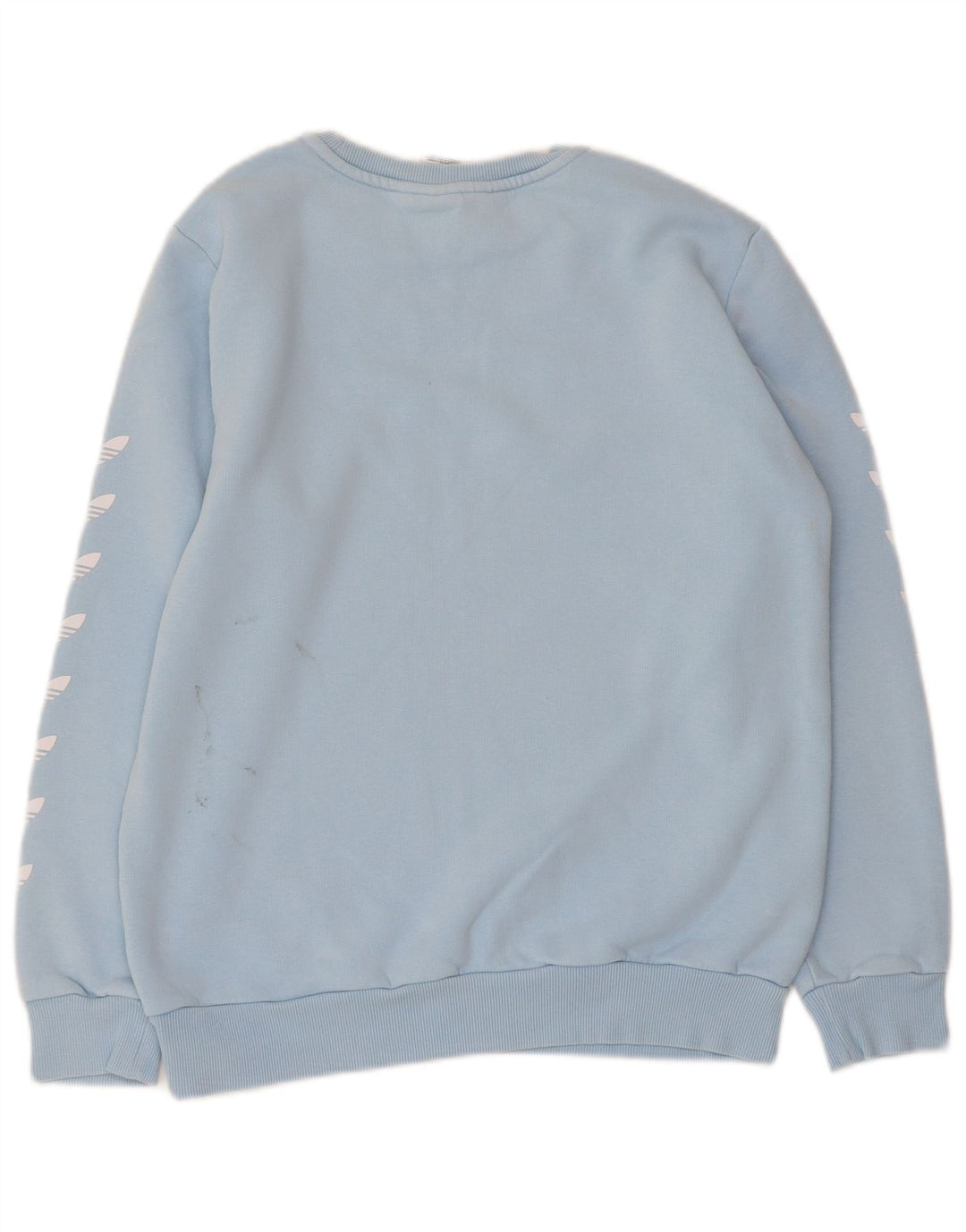 ADIDAS Boys Graphic Sweatshirt Jumper 13-14 Years Blue Cotton