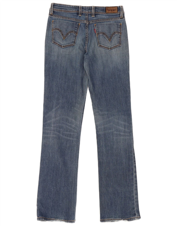 LEVI'S Womens 627 Straight Jeans W29 L34 Blue Cotton