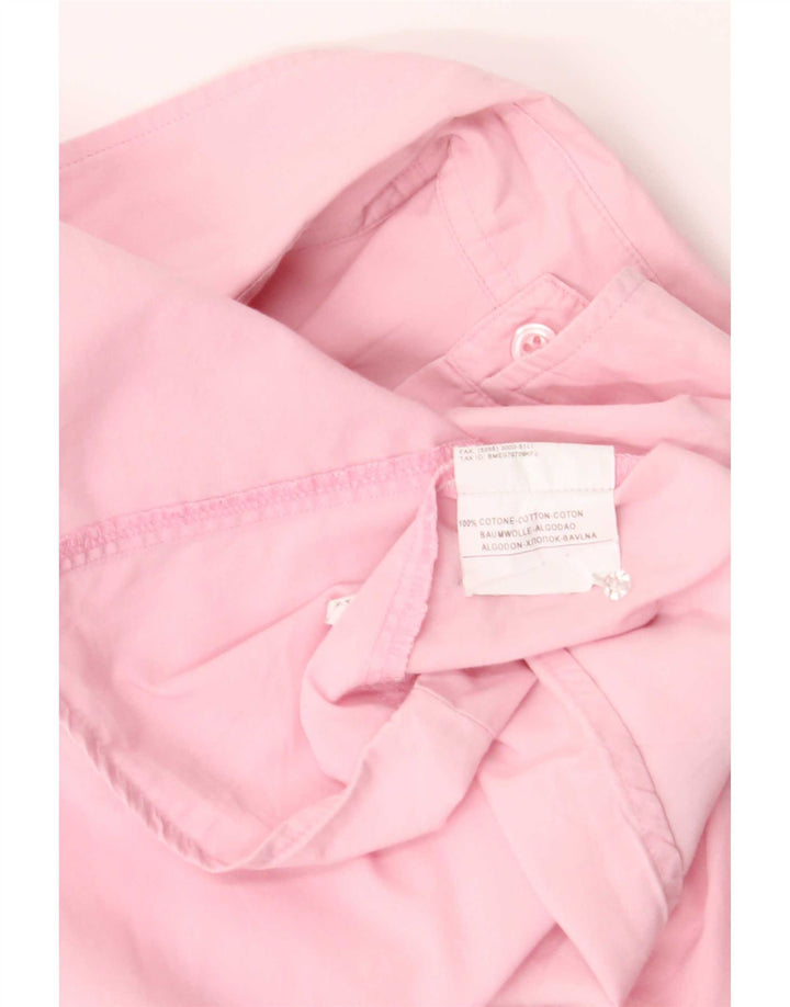 Benetton Dameskjorte UK 14 Medium Pink Bomuld