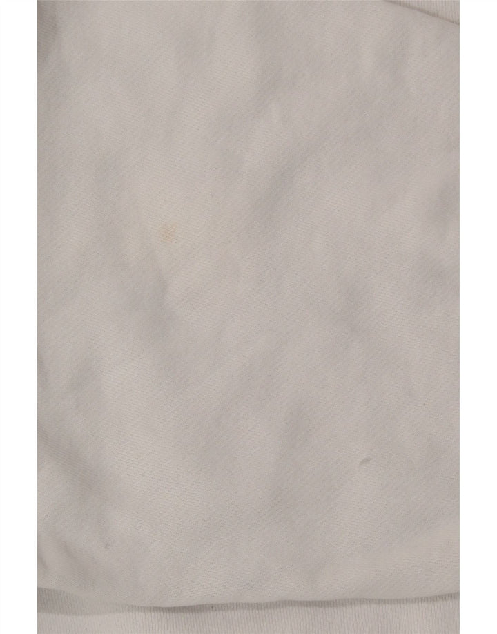 TOMMY HILFIGER Womens Oversized Sweatshirt Jumper UK 14 Medium White Vintage Tommy Hilfiger and Second-Hand Tommy Hilfiger from Messina Hembry 