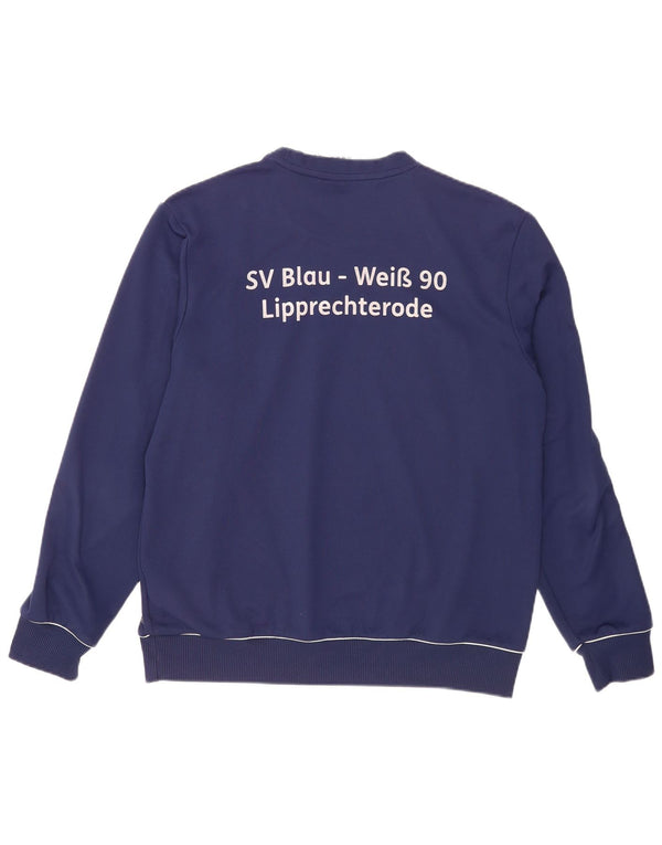 Adidas Herre SV Blau Weib 90 Lipprechterode Sweatshirt Jumper UK 44/46 Large