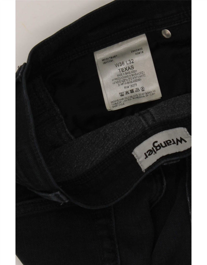 Wrangler Herre Texas Straight Jeans W36 L32 Marineblå Bomuld