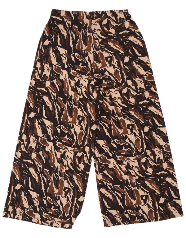 Zara Dame Capri Træningsdragt Bukser UK 8 Small Multicolored Camouflage