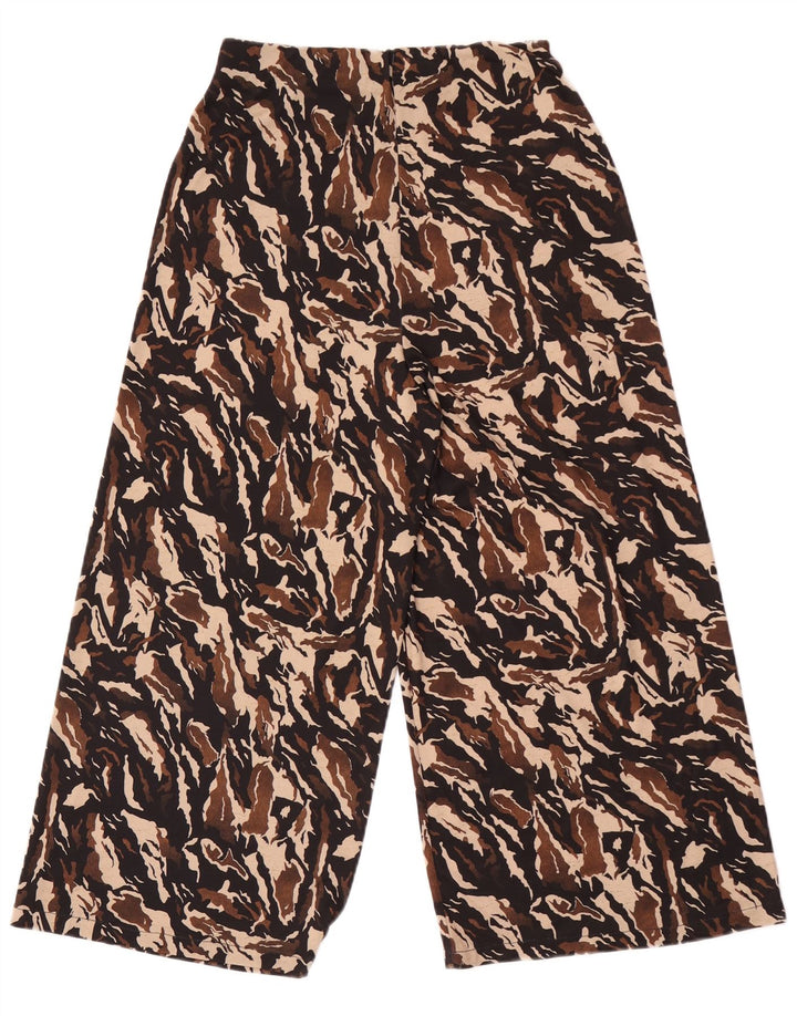 Zara Dame Capri Træningsdragt Bukser UK 8 Small Multicolored Camouflage