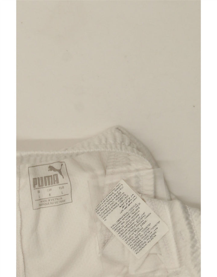 PUMA Herre Italia Sportsshorts Store Hvide Polyester