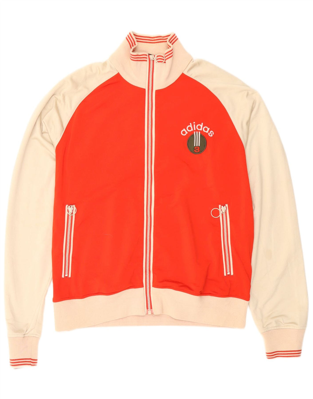 Adidas Herre grafisk træningsdragt Topjakke XL Rød Colourblock Polyester