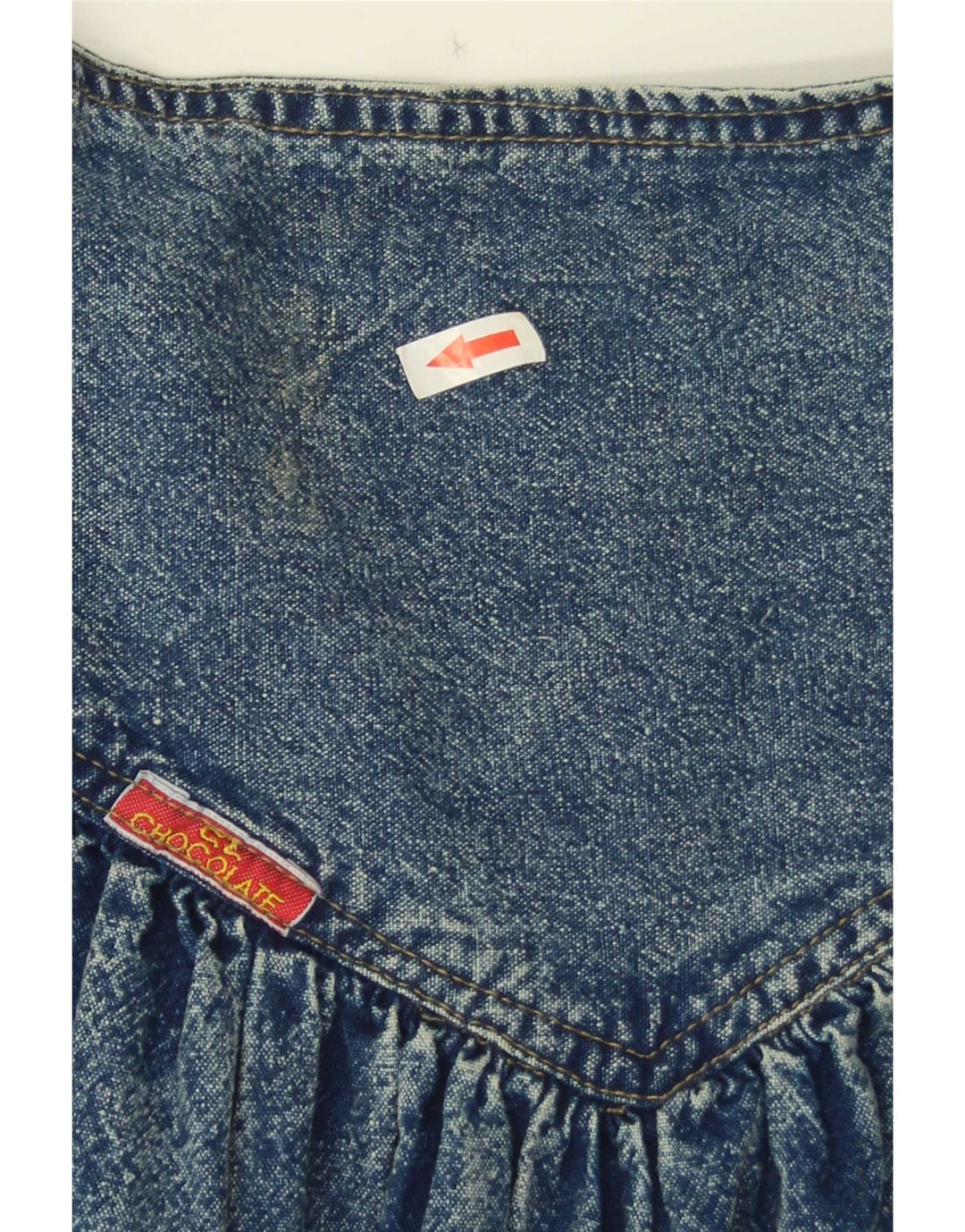 Vintage denimnederdel til kvinder W28 L30 blå bomuld