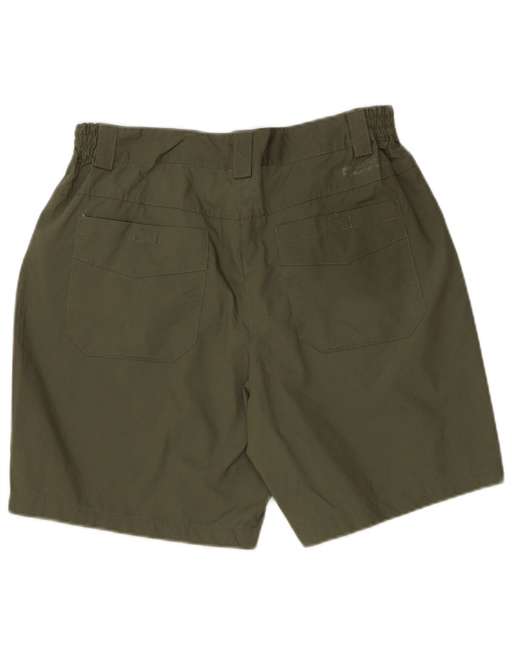 Mountain Warehouse Dame Chino Shorts UK 12 Medium W30 Khaki Polyester