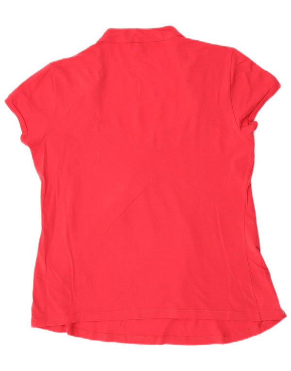 Armani Jeans Dame T-Shirt Top UK 22 3XL Rød Bomuld