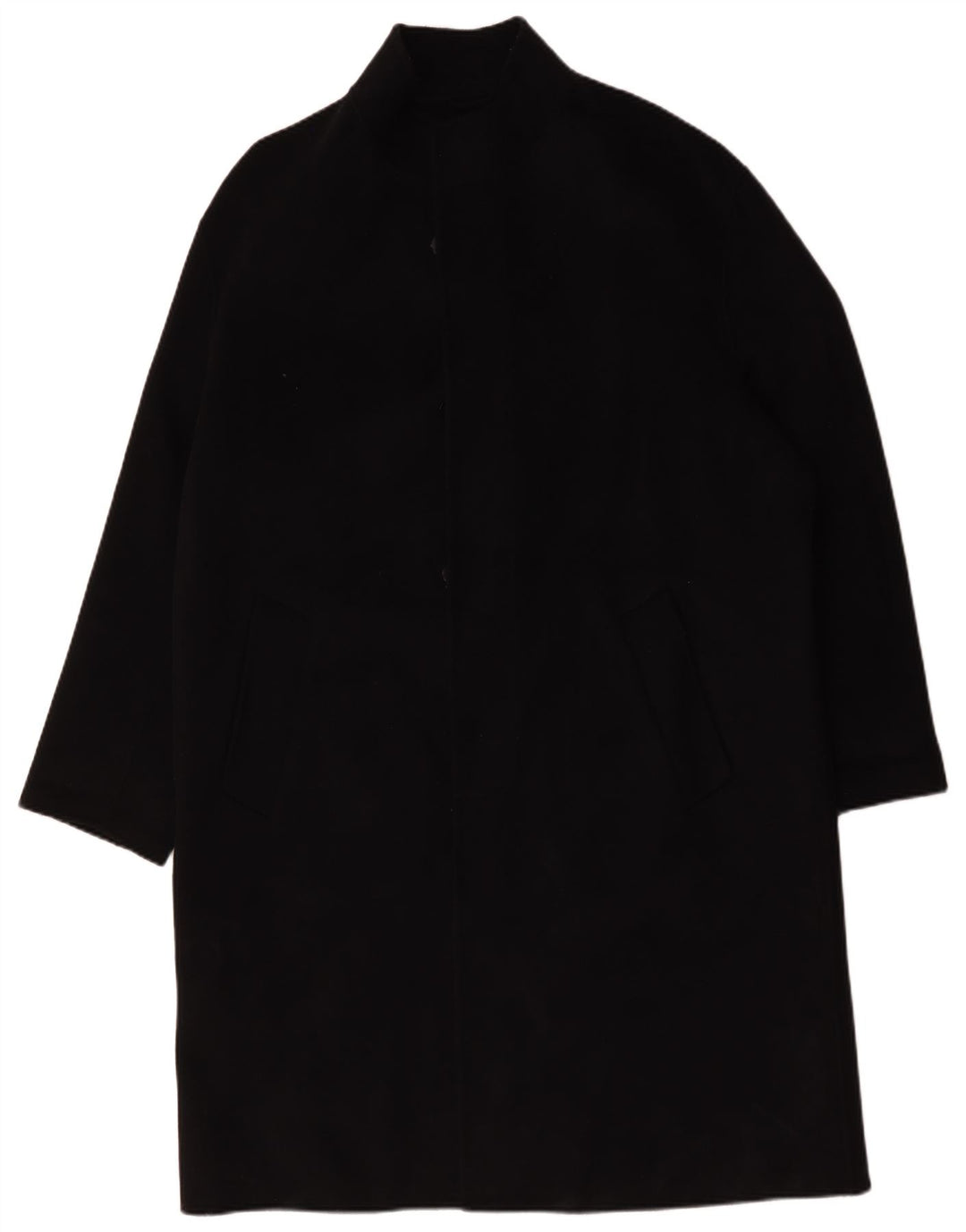 Zara Herre Overfrakke UK 44 XL Sort Uld