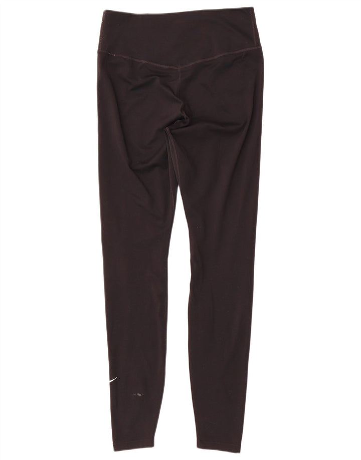 Nike Dame Dri Fit Leggings UK 10 Small Black