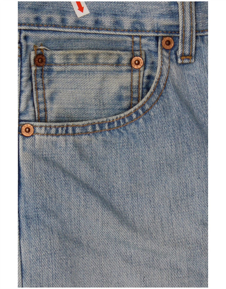 LEVI'S Herre 501 denimshorts W34 Stor blå bomuld