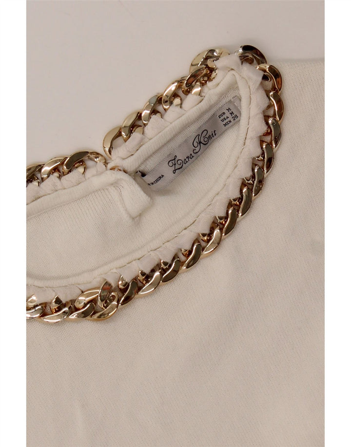 Zara Damevest Top UK 12 Medium White