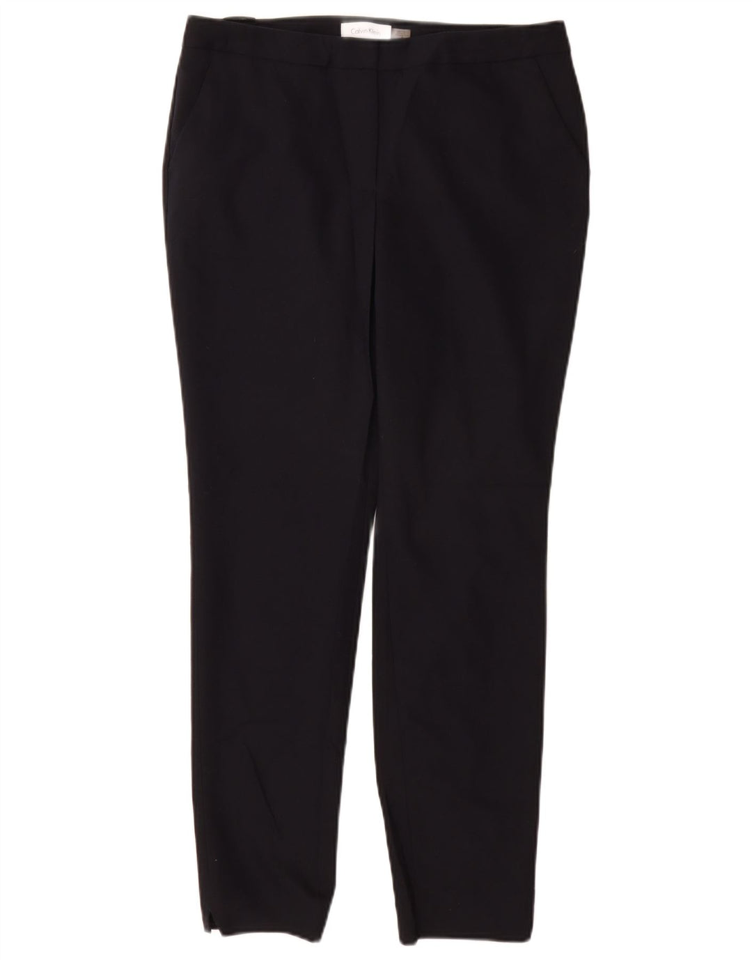 CALVIN KLEIN Dame Slim Chino Bukser US 6 Medium W28 L28 Marineblå