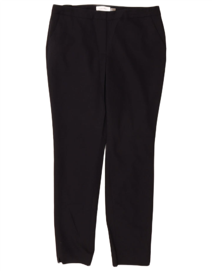 CALVIN KLEIN Dame Slim Chino Bukser US 6 Medium W28 L28 Marineblå