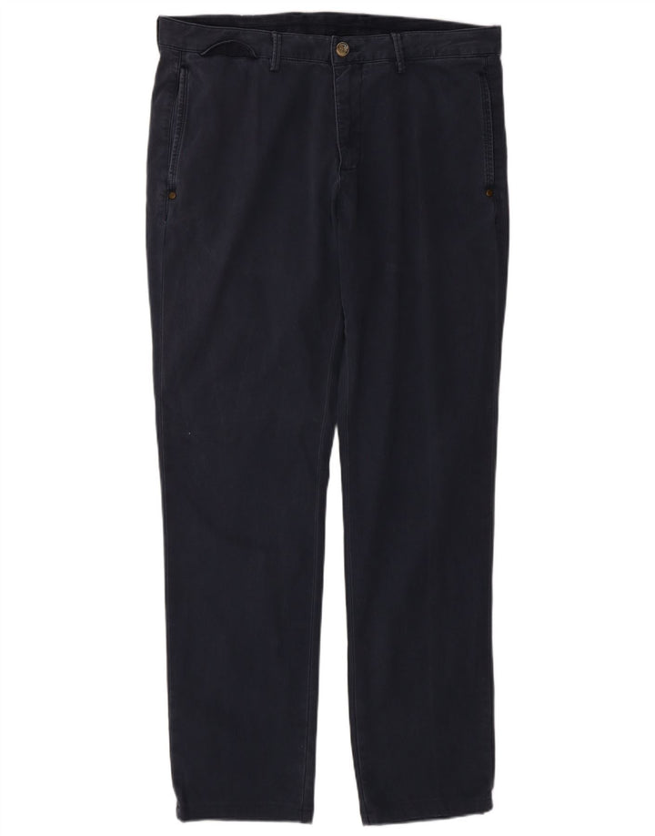 MASSIMO DUTTI Herre Chinobukser EU 42 Large W32 L31 Navy Blue Classic