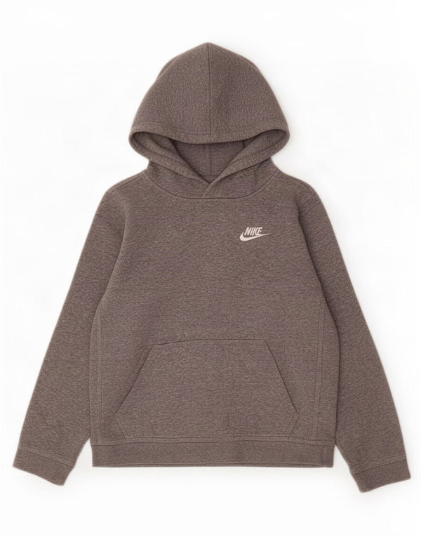 Nike Boys Hoodie Jumper 10-11 år Medium Grey Bomuld