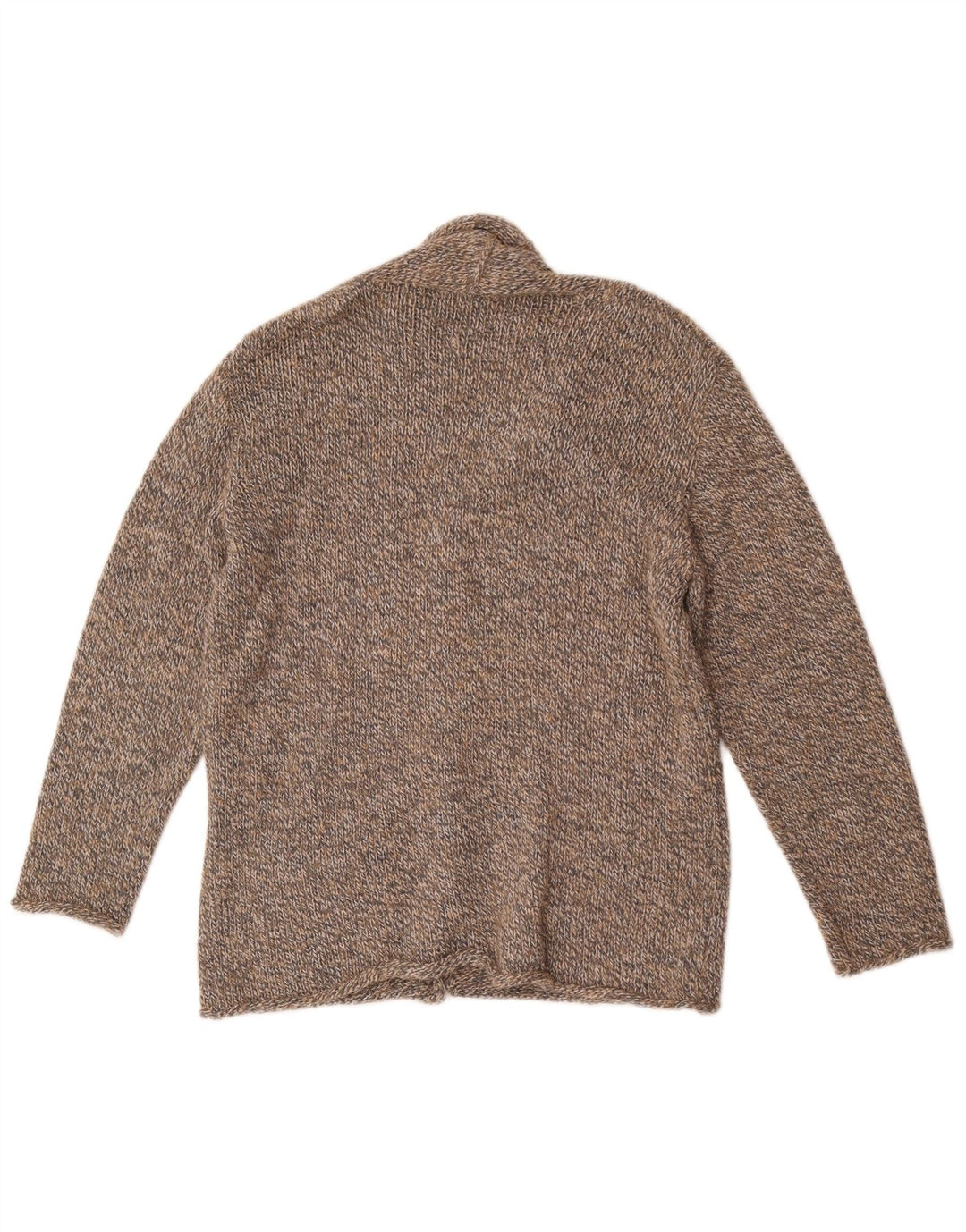 Laura Patrizia Herre cardigan sweater Medium Brun Flecked Uld