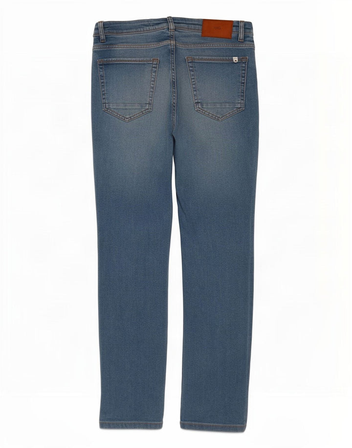 Zara Herre Slim Jeans EU 42 Large W32 L30 Blå Bomuld